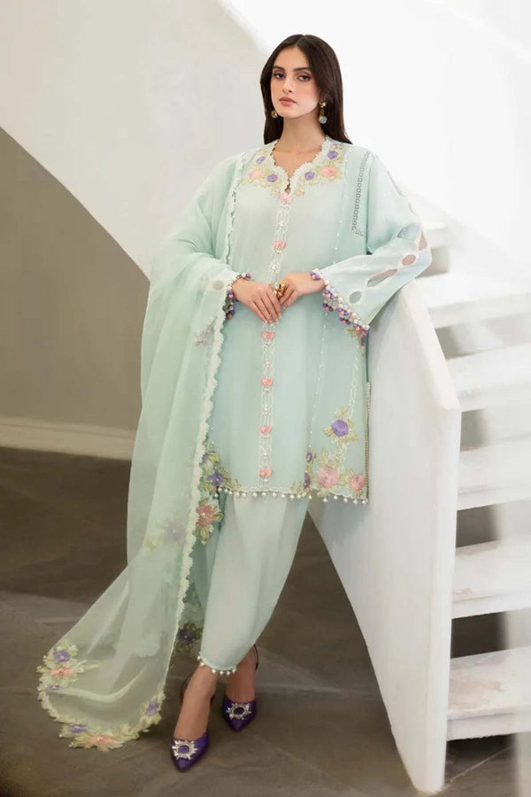 Bareeze Embroidered Lawn 3pc with Embroidered Chiffon Dupatta - GA1846
