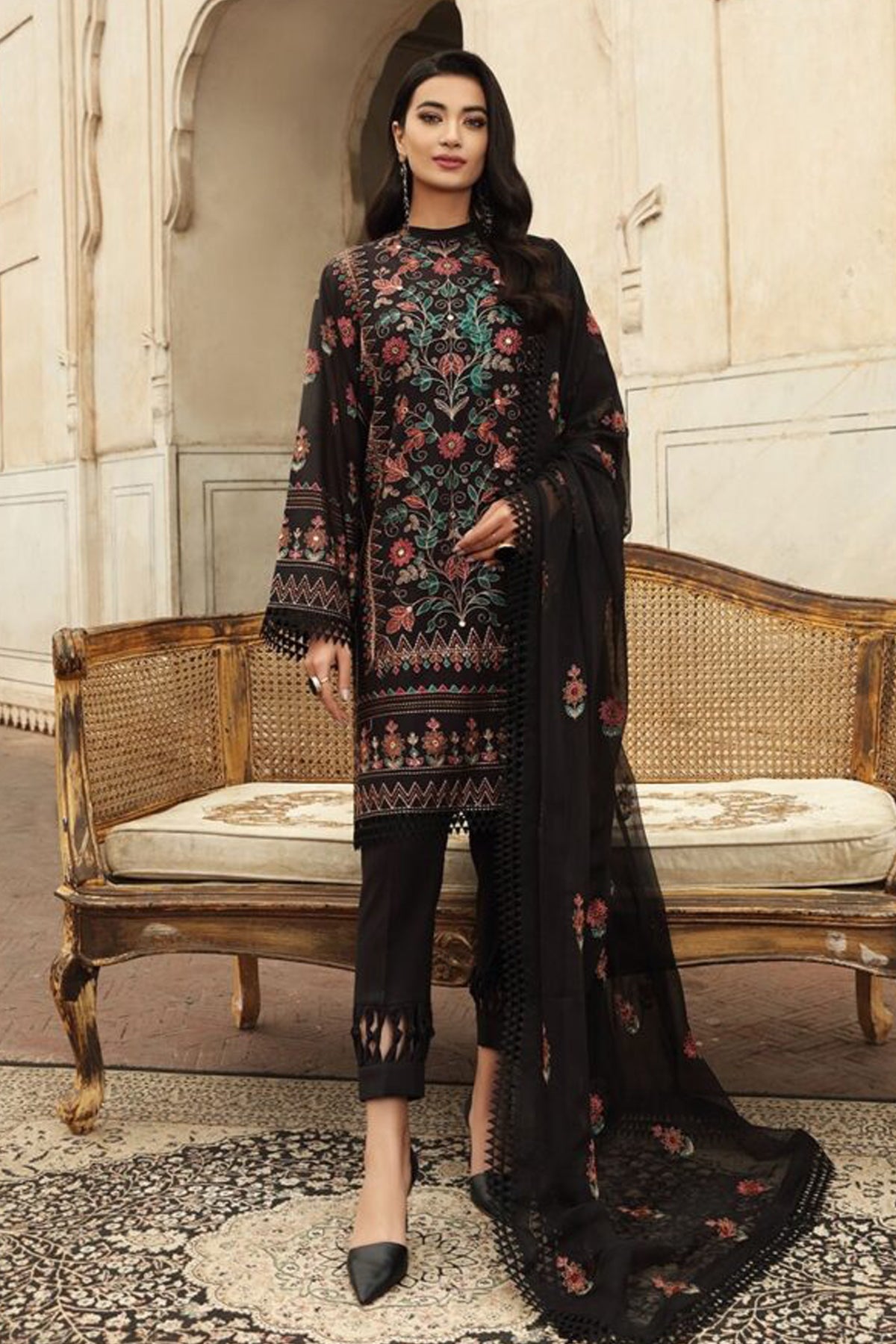 Bareeze 3PC Embroidered Lawn Suit with pure chiffon Dupatta - NA102110 Natives Bareeze 3PC Embroidered Lawn Suit with pure chiffon Dupatta - NA102110 Natives