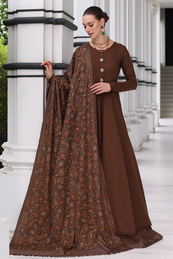 Bareeze 3PC Dhanak Suit with Heavy Embroidered Shawal -GA1984