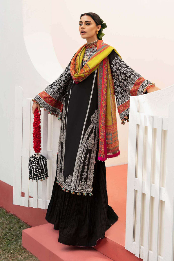 Hussain Rehar 3PC Embroidered Lawn Suit with Printed Silk Dupatta -GA2008