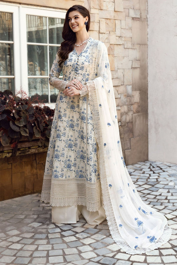 Bareeze Embroidered Lawn 3pc with Embroidered Chiffon Dupatta- GA1997