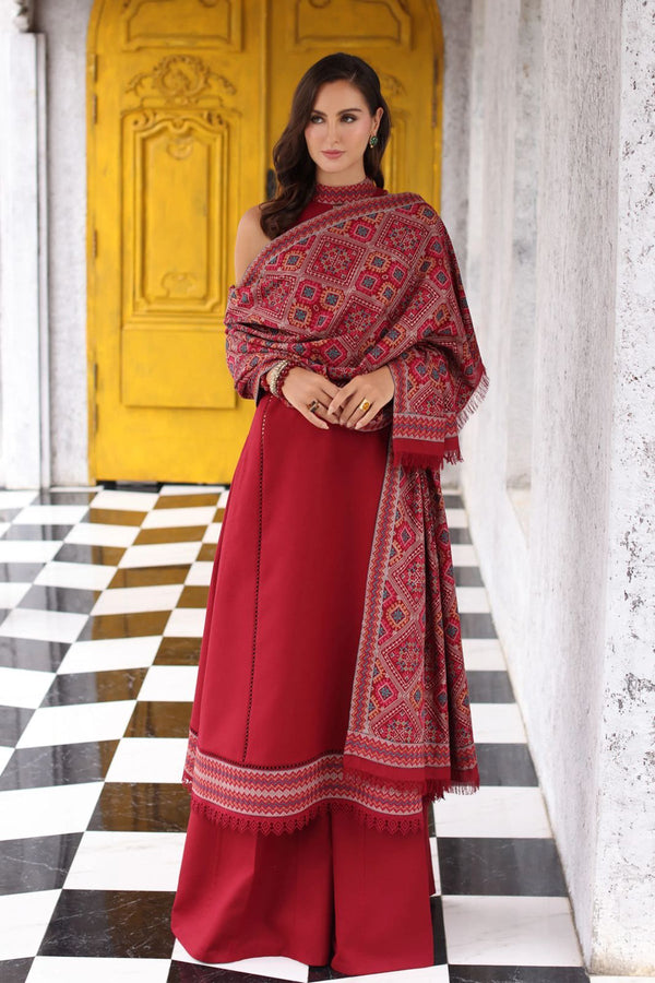 Bareeze 3PC Embroidered karandi Suit with Embroidered Shwal -NA2144