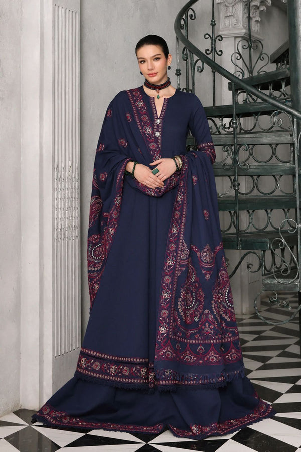 Bareeze 3PC Embroidered karandi Suit with Embroidered Shwal -NA2143