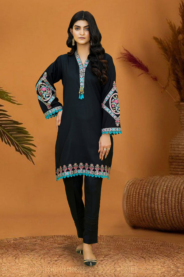 Zooj Original Nastaran Embroidered Dhanak Winter 2PC - Zj008