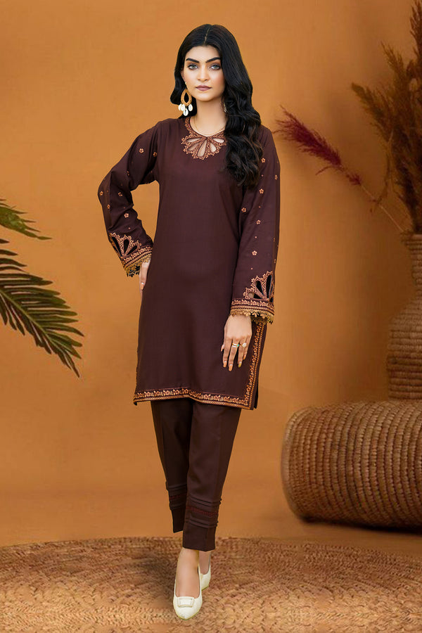 Zooj Original Azita Embroidered Dhanak Winter 2PC - Zj003