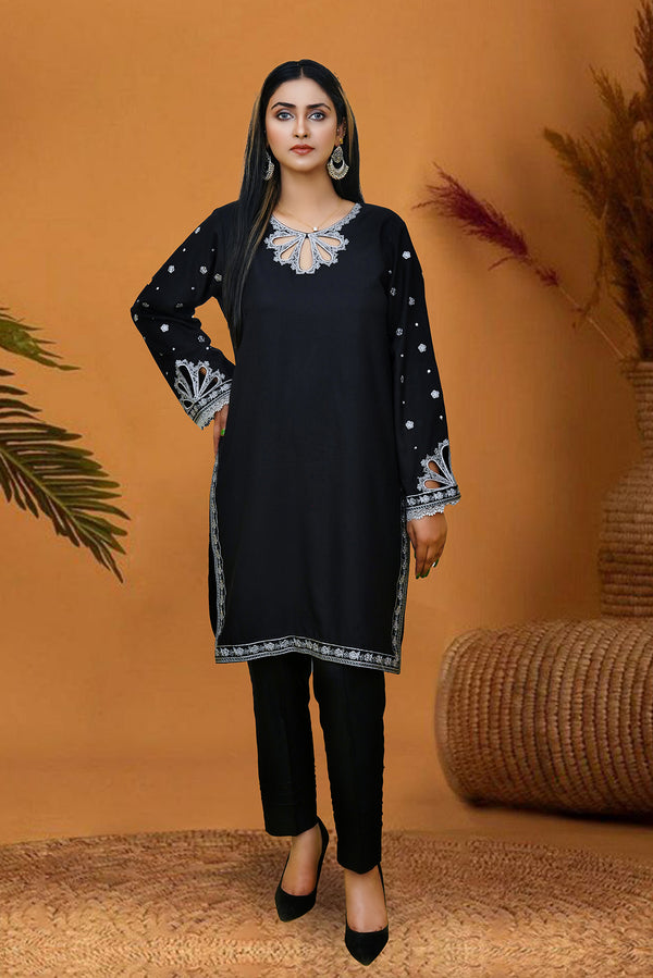 Zooj Original Mahdokht Embroidered Dhanak Winter 2PC - Zj004