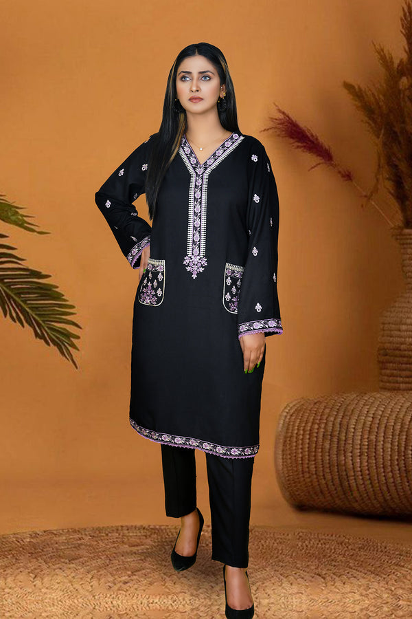 Zooj Original Manijeh Embroidered Dhanak Winter 2PC - Zj006