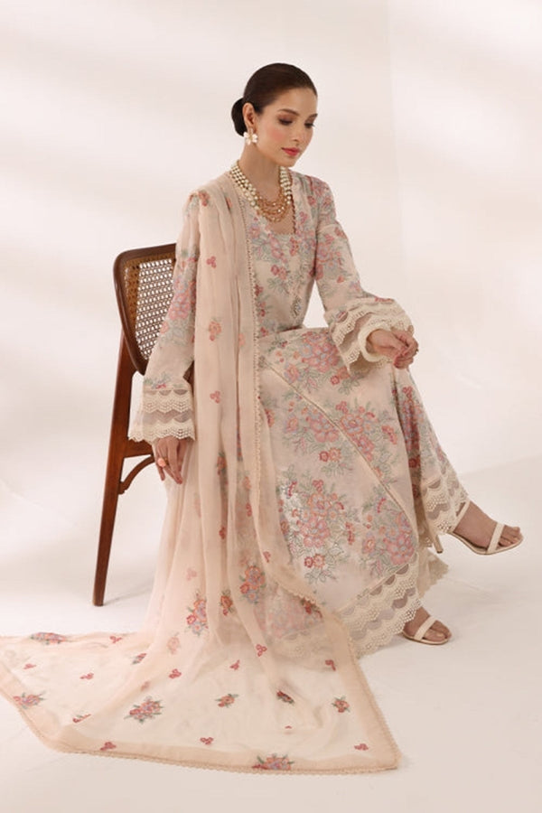 Bareeze Embroidered Lawn 3pc with Embroidered Chiffon Dupatta- GA1991