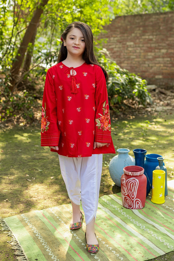 Ziva Fully Embroidered  Lawn 2Pc-Ga1736