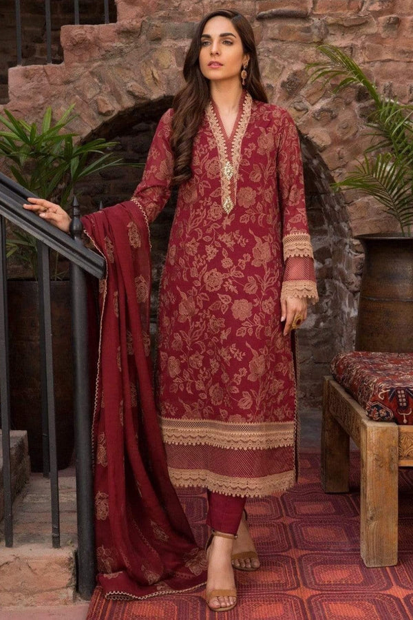 Bareeze Embroidered Lawn 3Pc with Embroidered Dupata-Ga1685