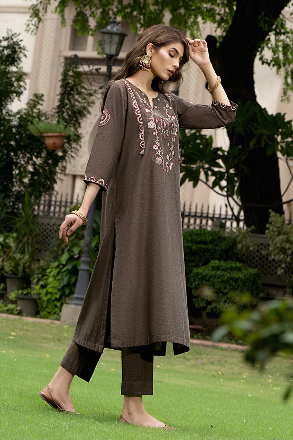 Nishat linen outlet kurti designs