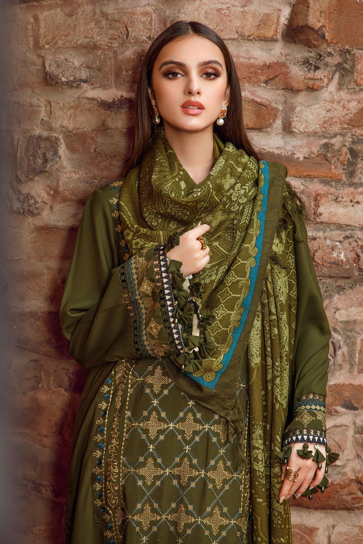 MARIA.B DHANAK 3 PIECE DRESS AFC56